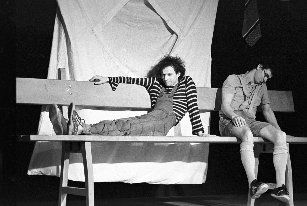    В 1968-м Вячеслав Полунин собрал труппу «Лицедеи». Гвоздём программы была эксцентрическая пантомима. Полунин и его партнёр Александр Скворцов быстро прославились / РИА Новости / Стельмах