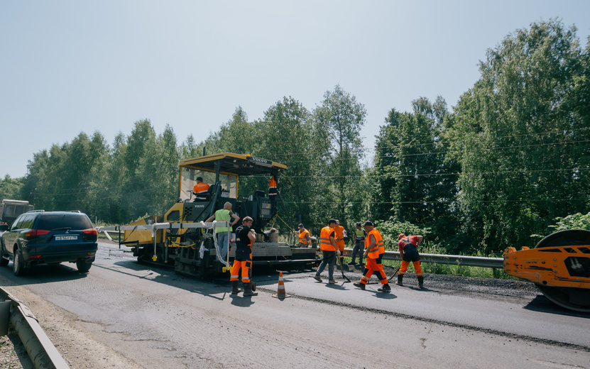    До конца сентября на объездной дороге Ижевска уложат новый асфальт