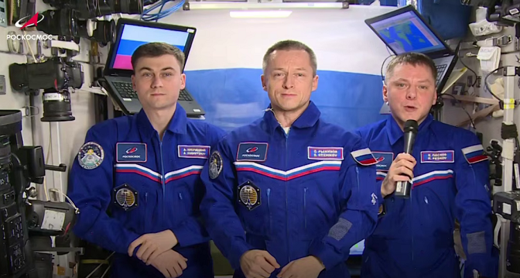    На фото стоп-кадр видеоматериала корпорации "Роскосмос" Редактор