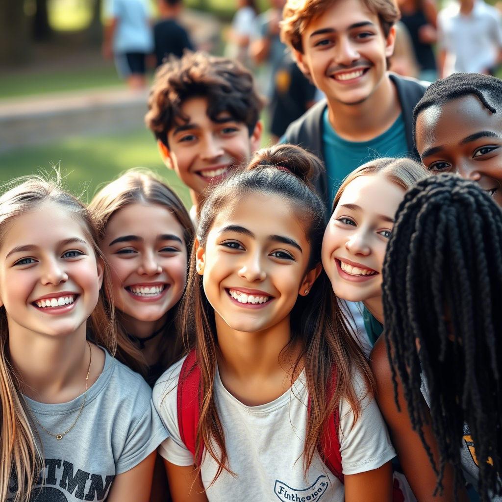 Ребята в лагере