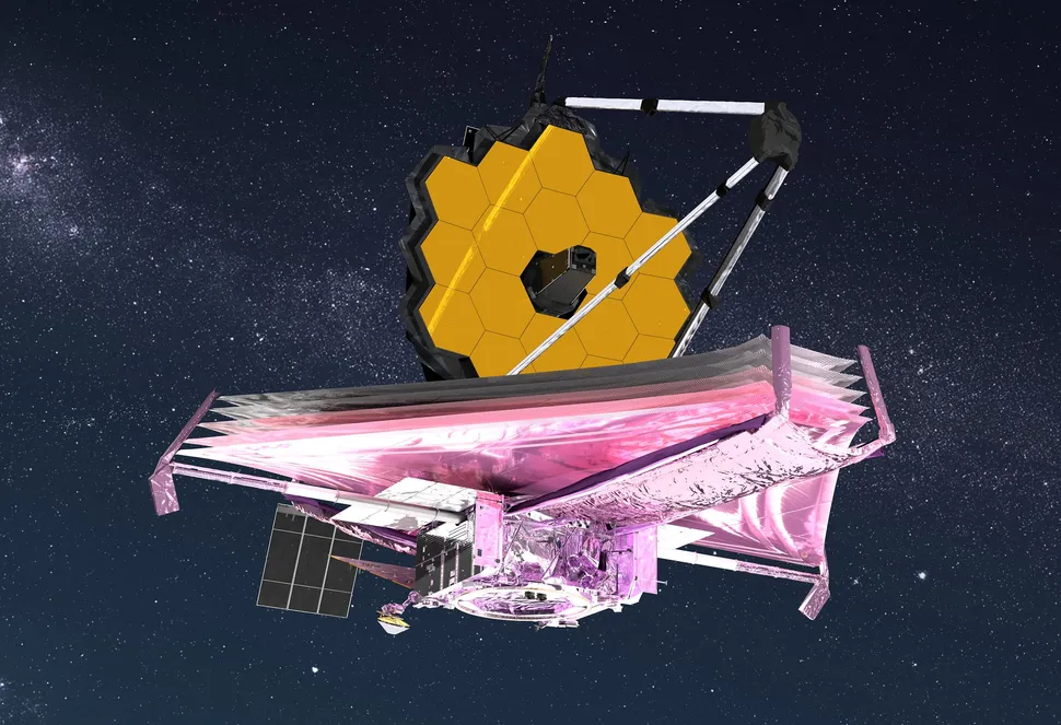 Иллюстрация JWST на орбите вокруг Земли.(Изображение предоставлено: NASA GSFC/CIL/Адриана Манрике Гутьеррес)