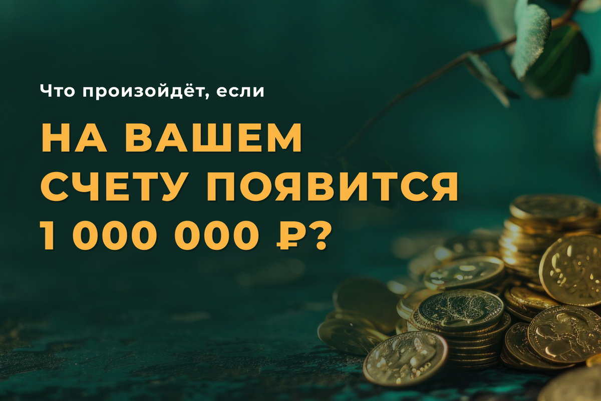 Что произойдёт, если на вашем счету появится 1 000 000 руб.