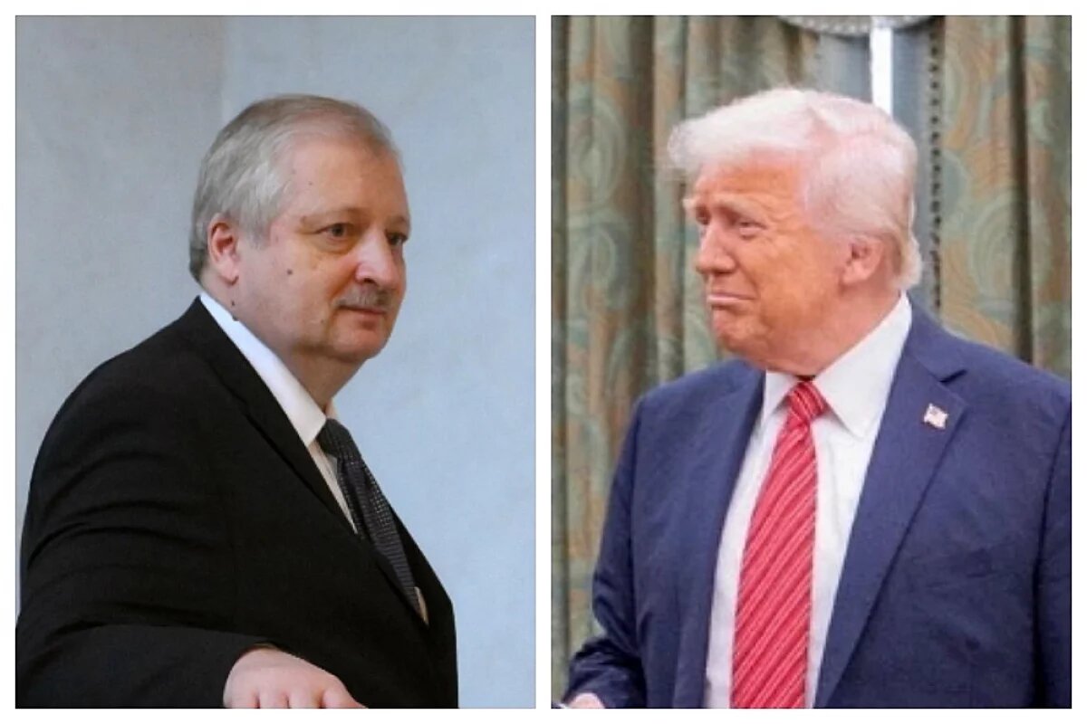    В Вашингтоне прошла встреча посла РФ в США Александра Дарчиева (слева) с американским президентом Дональдом Трампом.