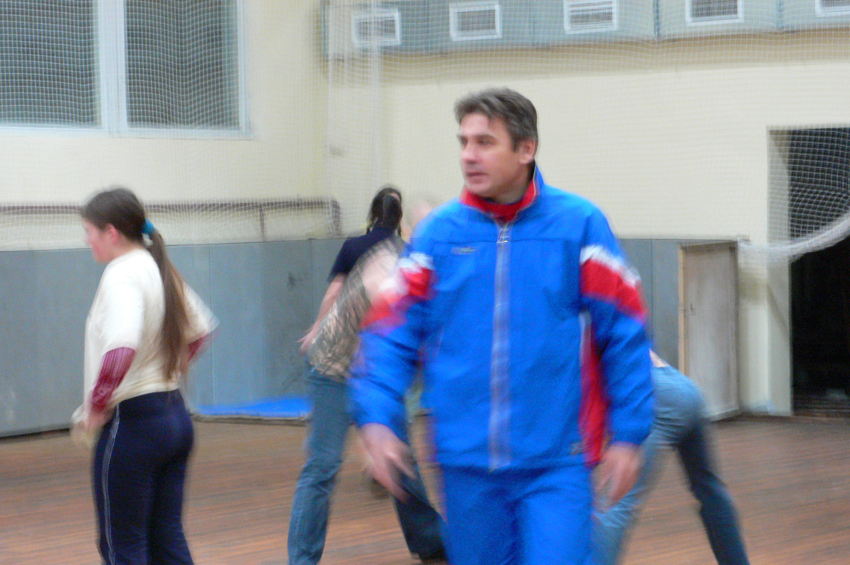 В спортивном зале