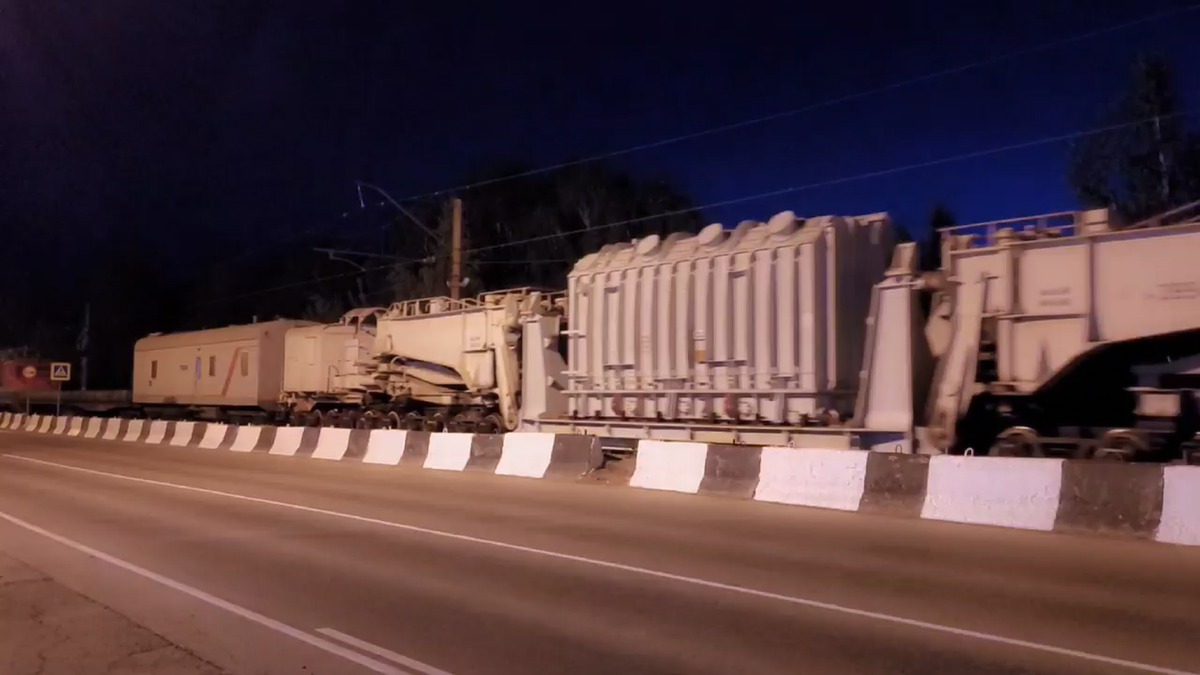   Перевозка силового трансформатора весом 300 тонн