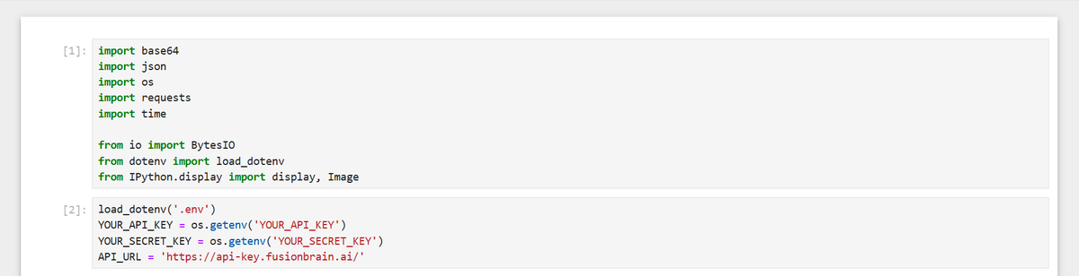 Импорт библиотек