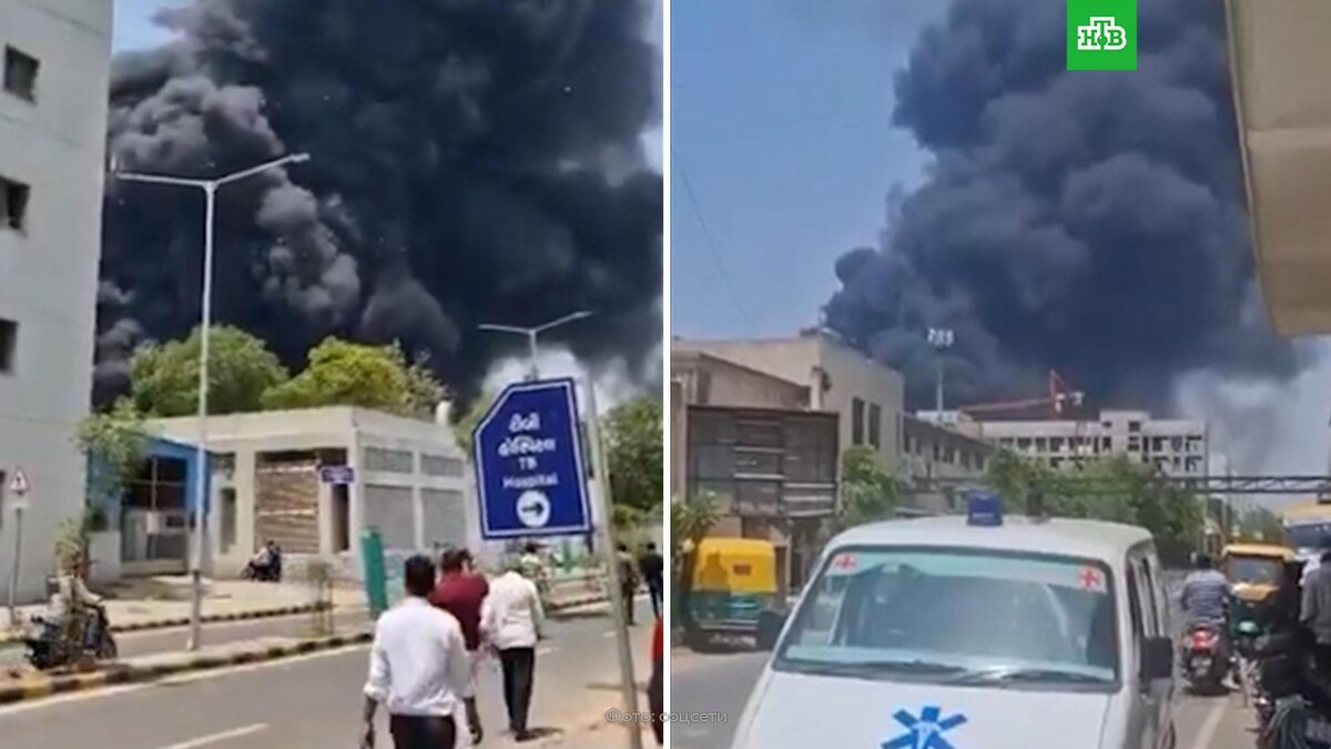    Пассажирский самолет разбился недалеко от аэропорта в Индии