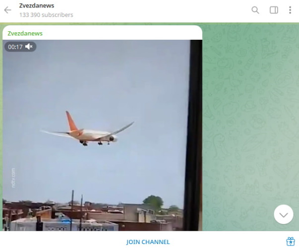    Фото: Скриншот с t.me/zvezdanews