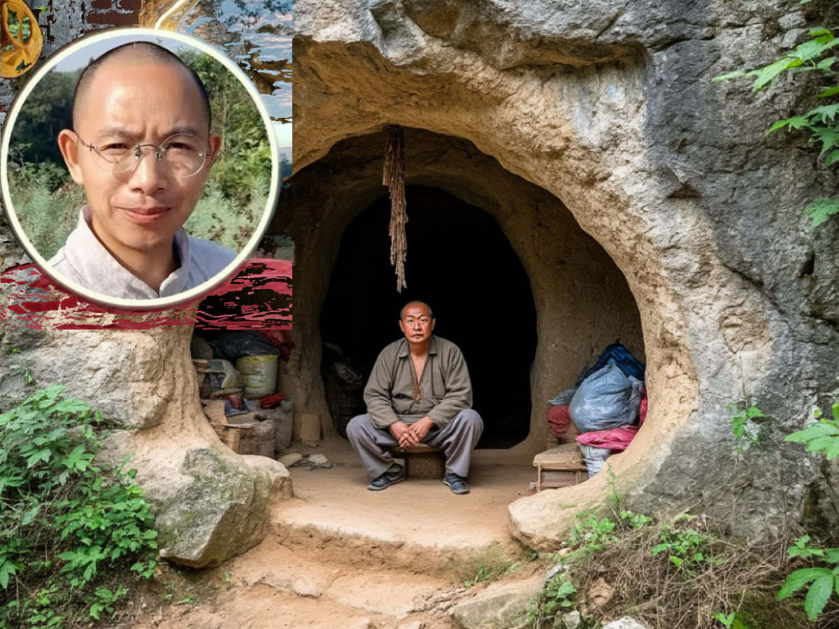Китаец ушел жить в пещеру