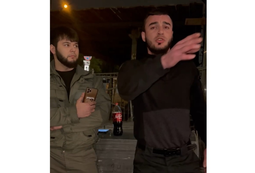    Один из участников конфликта.