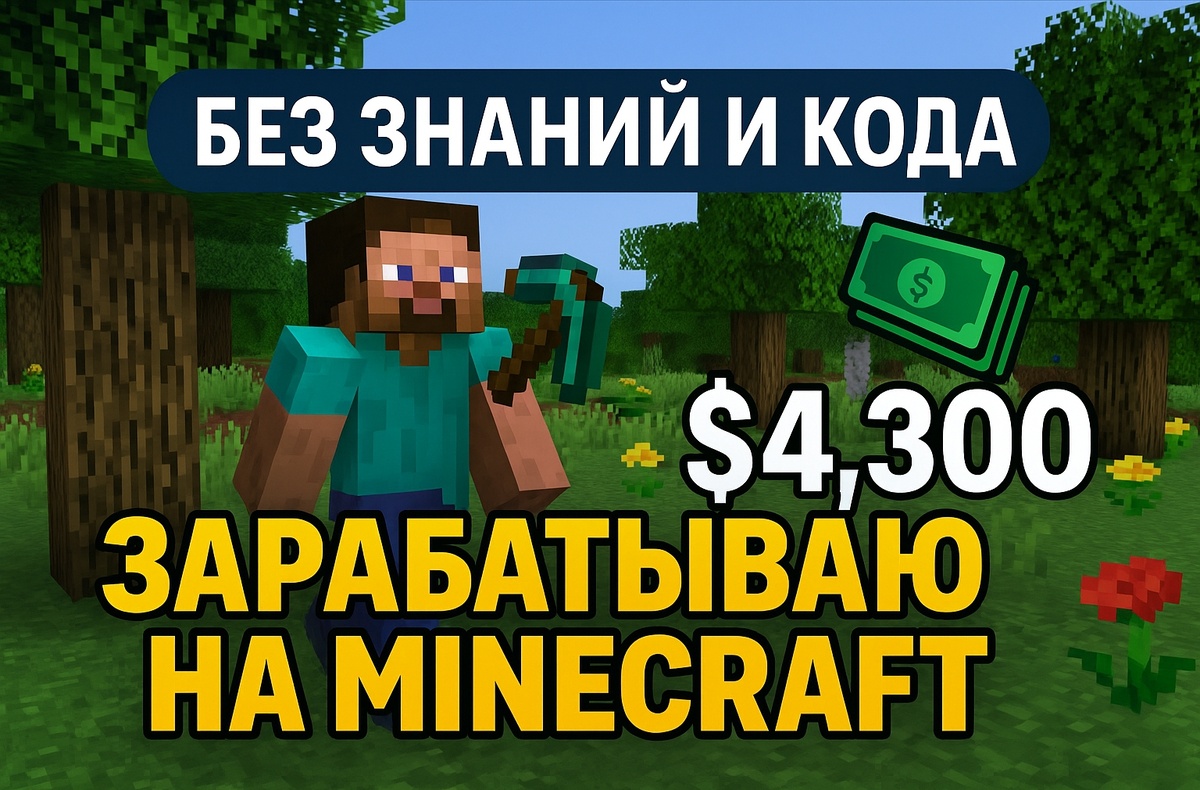 Minecraft, зарабатываю