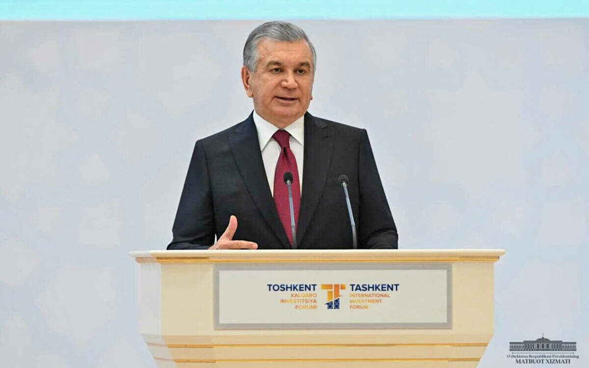 Шавкат Мирзиёев: «Мы все хорошо понимаем, что сегодня мировая экономика стоит на пороге новой эры перемен»Фото: пресс-служба Министерства инвестиций, промышленности и торговли Республики Узбекистан