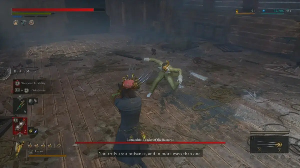    Битва с Лумаччио: Первая фаза