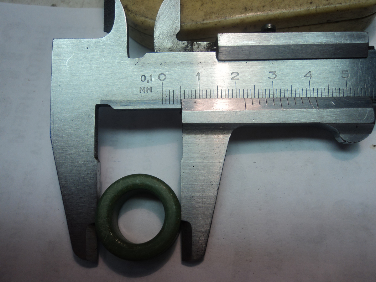 Наружный диаметра кольца. Фото автора.