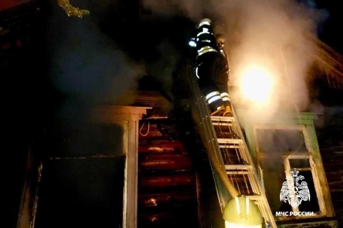    В Твери потушен пожар в двухквартирном доме на Затверецком бульваре