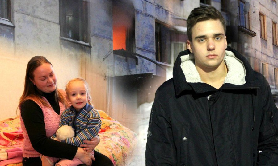 В Петрозаводске парень спас из огня 4-летнюю девочку и её маму