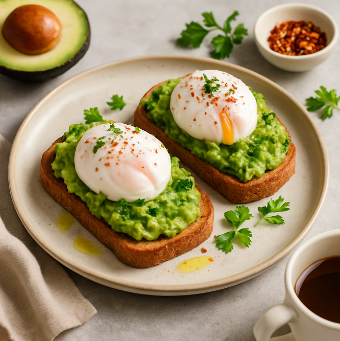 Тосты с авокадо и яйцом пашот рецепты от Дарики