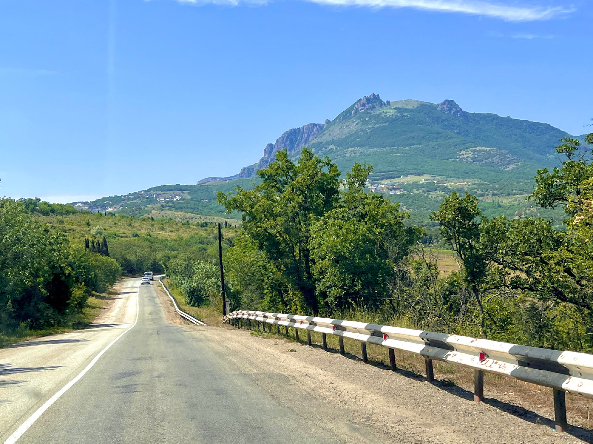 Зеленогорье. Крым. Вот такой красотой встречало нас Зеленогорье на подъезде к себе