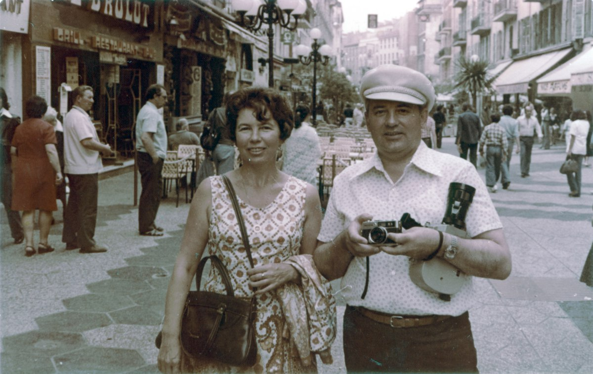 Горбачев с супругой в Ницце