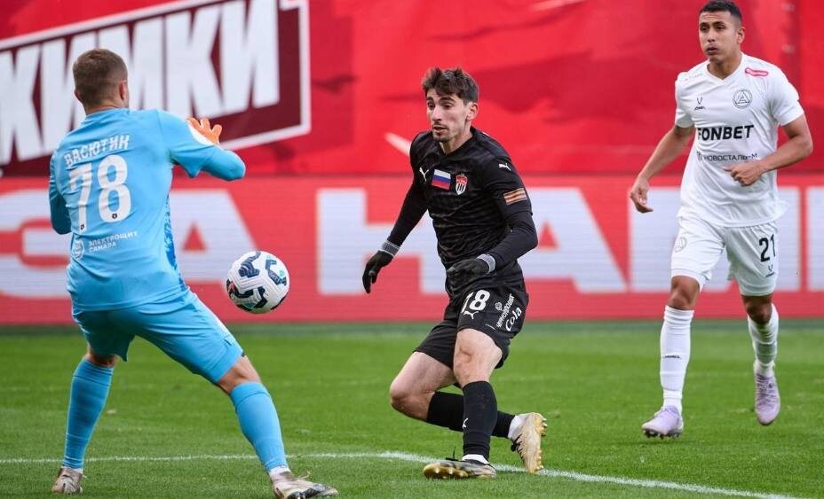    Зелимхан Бакаев стал свободным агентом. Фото: Соцсети ФК "Химки"