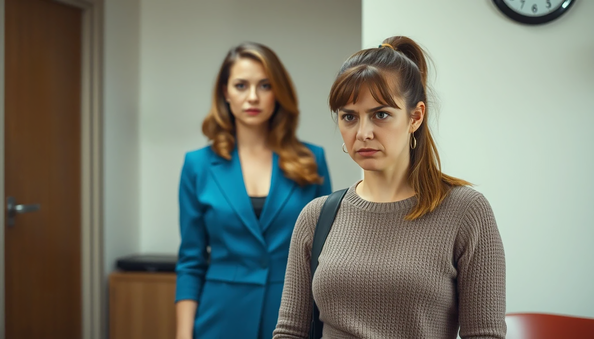 Новая сотрудница выглядела невзрачно.