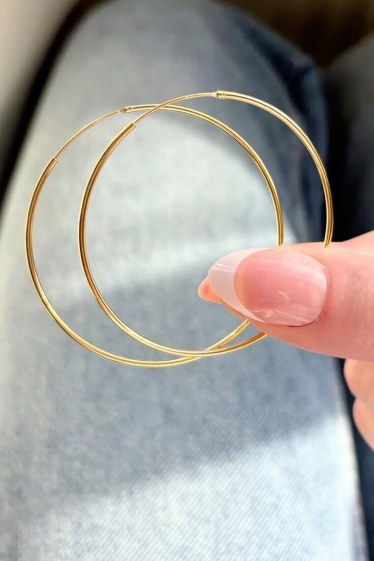 Золотые серьги-конго