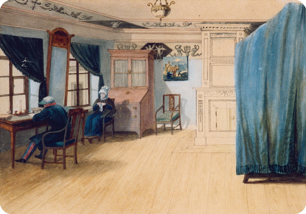 Граф Е. Ф. Канкрин за работой, 1820-е годы (неизвестный художник) (фото из интернета; здесь как иллюстрация)