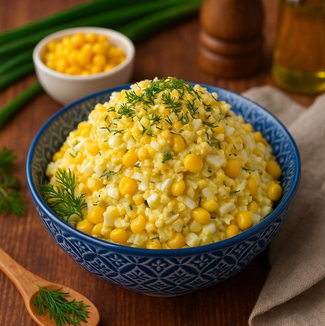 Салат с кукурузой, яйцами и майонезом рецепты от Дарики