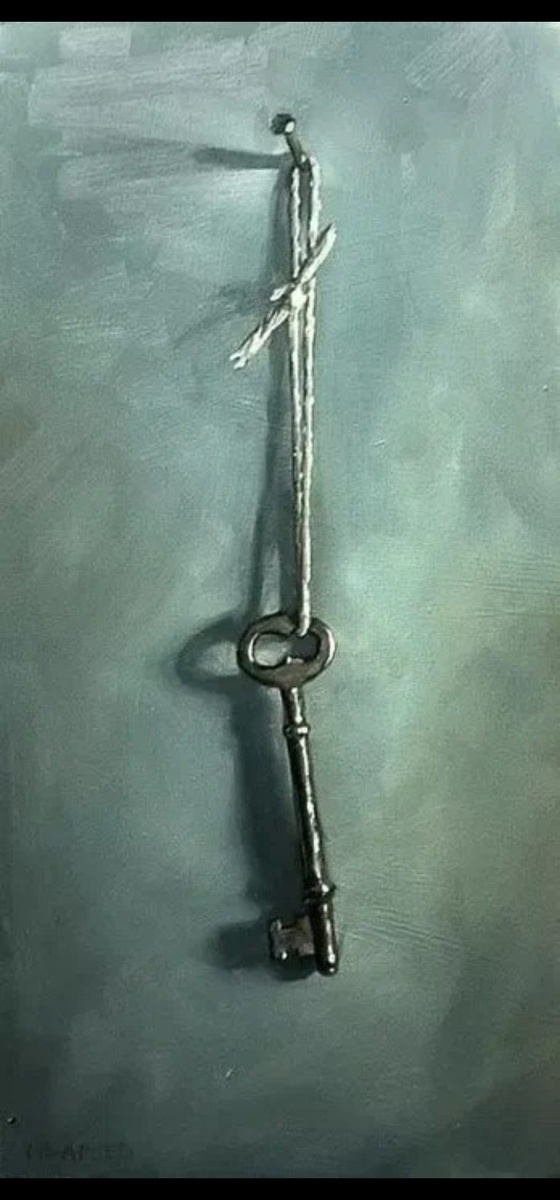 Таким ключом моя бабушка закрывала свой дом. 