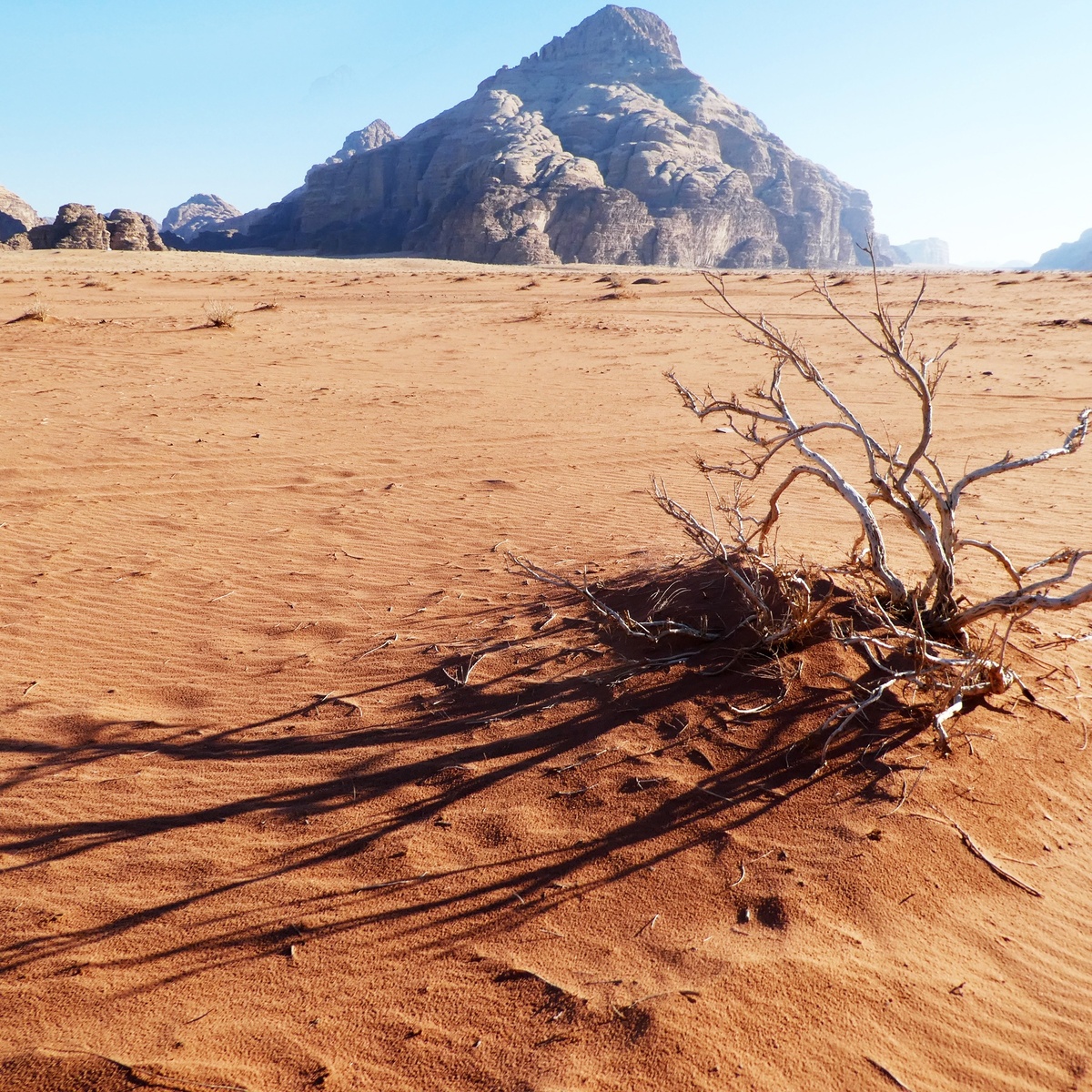 Красные пески Вади-Рам. Фото автора.