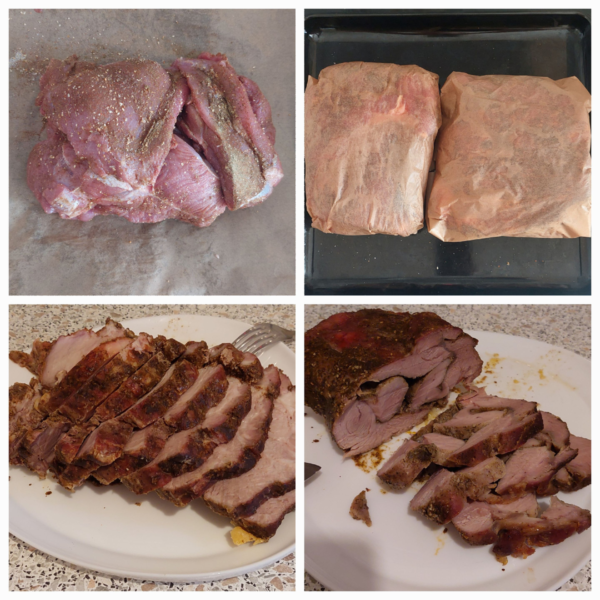 Разрезать мясо удобнее , когда остынет.