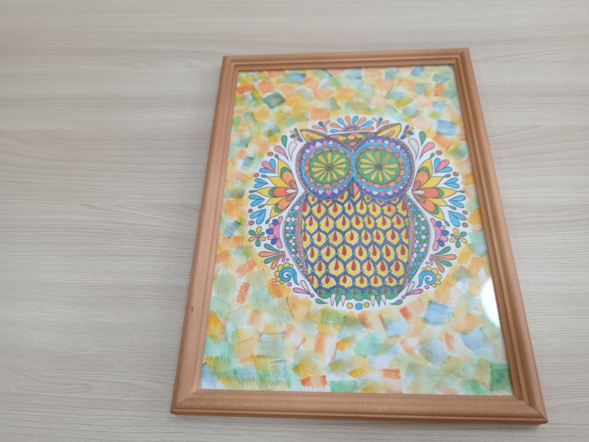 Фото автора. Мандала счастья - работа Ангелины Ивановны