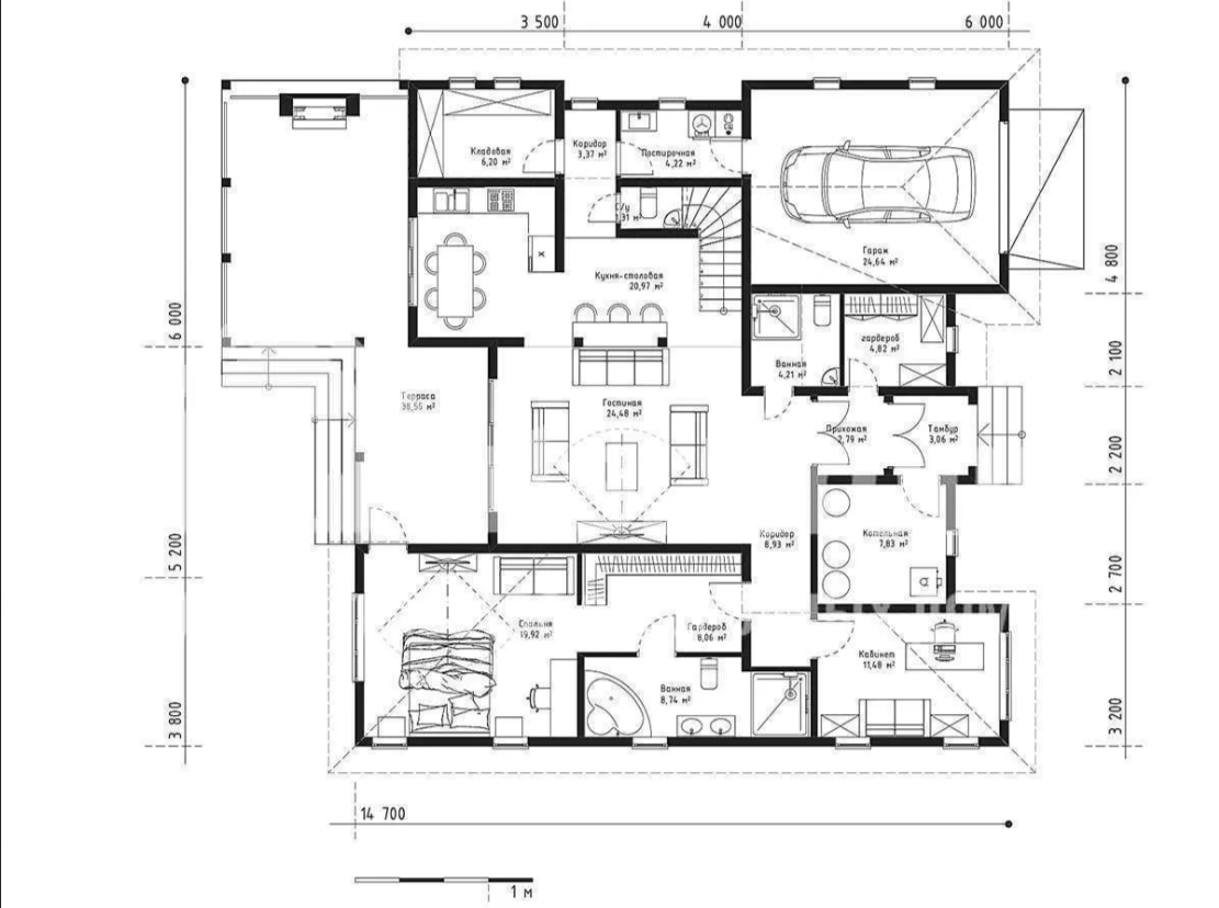 План 1 этажа