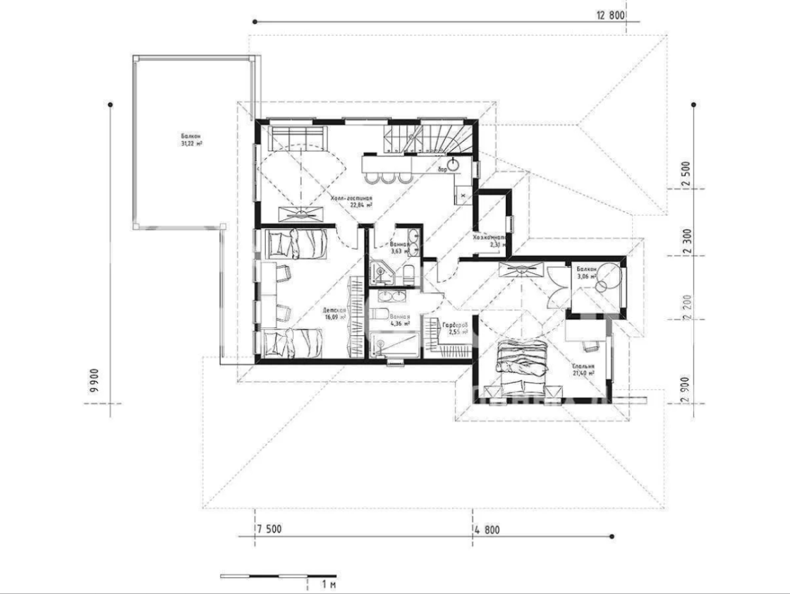 План 2 этажа