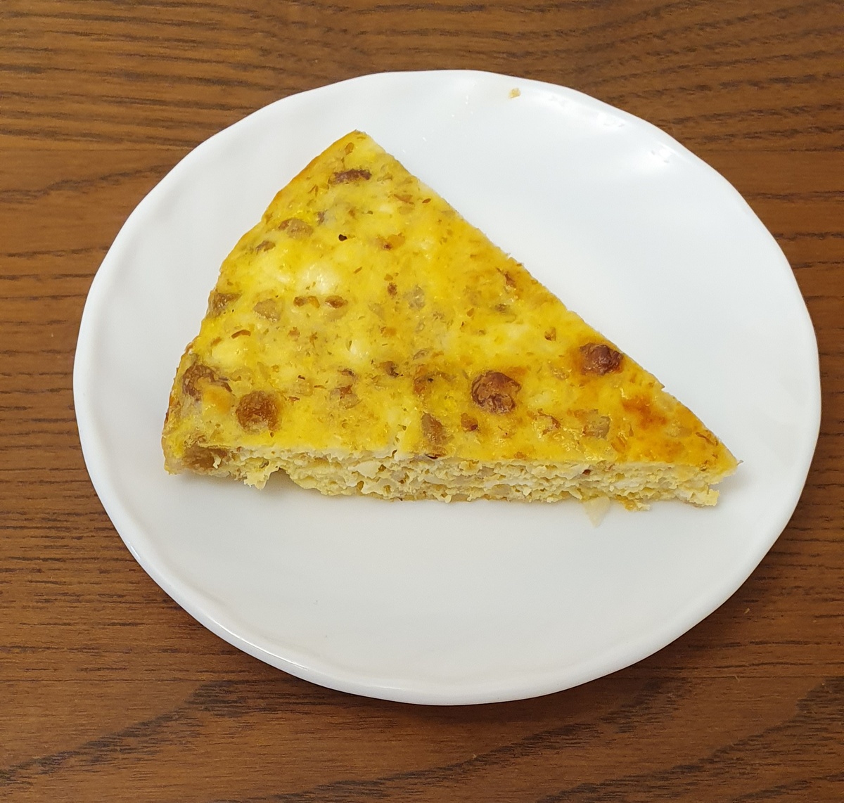 Аппетитный кусочек крупеника. Фото автора.