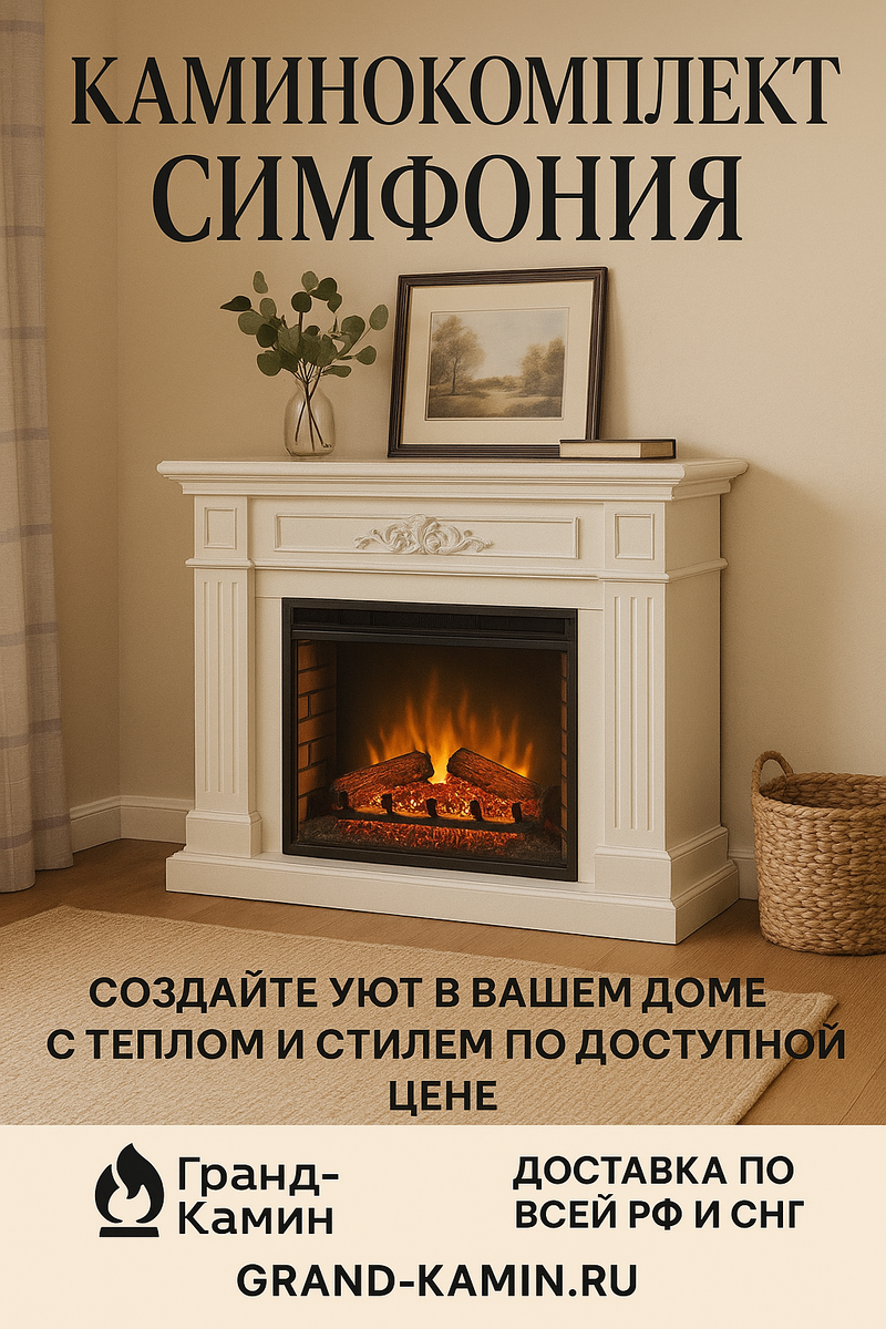    Каминокомплект Симфония: создайте уют в вашем доме с теплом и стилем по доступной цене Kamin