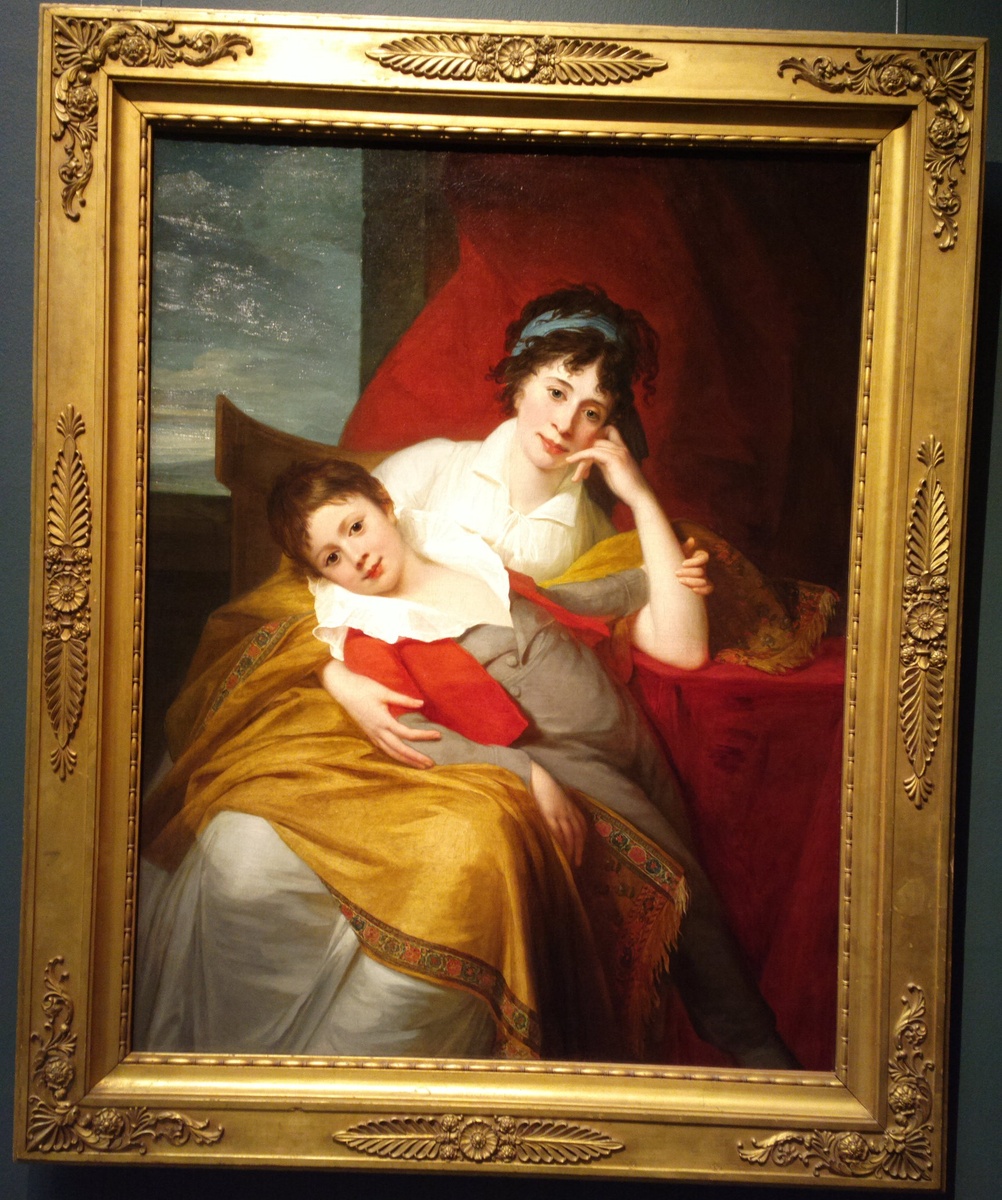 Жан Лоран Монье. Портрет Екатерины Фёдоровны Муравьёвой с сыном Никитой. 1802. Москва, Государственный музей изобразительных искусств им. А.С. Пушкина. 