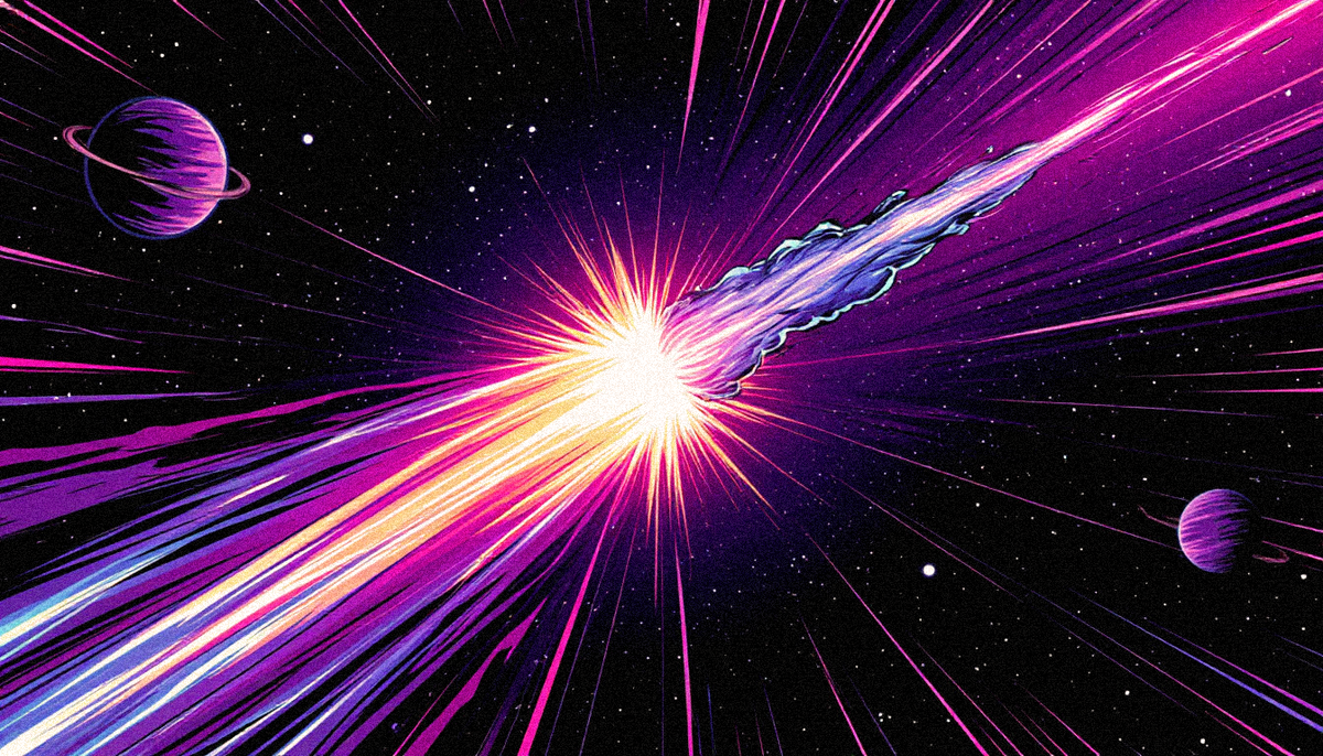 Релятивистский джет: космический шланг плазмы! Мчится почти со скоростью света из сердца галактики