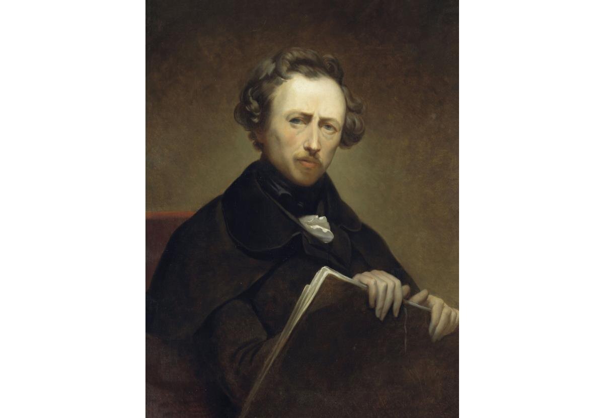 Ари Шеффер, автопортрет в возрасте 43 лет, ок. 1838 г.