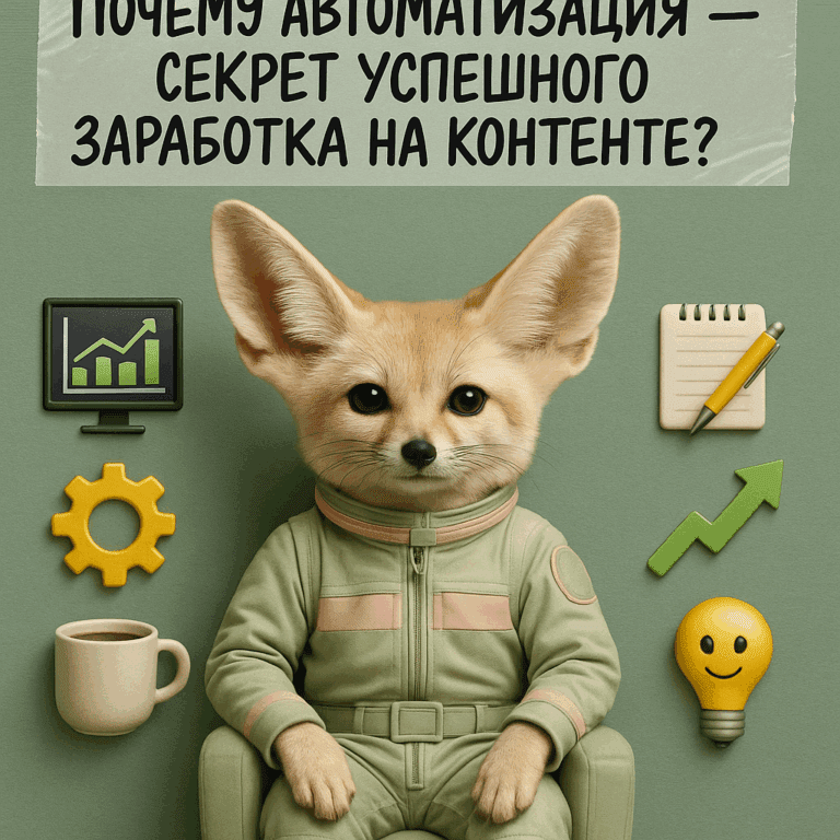    Устали терять время на контент? Узнайте, как автоматизация поможет вам зарабатывать на творчестве, облегчая рабочий процесс! AI8PM