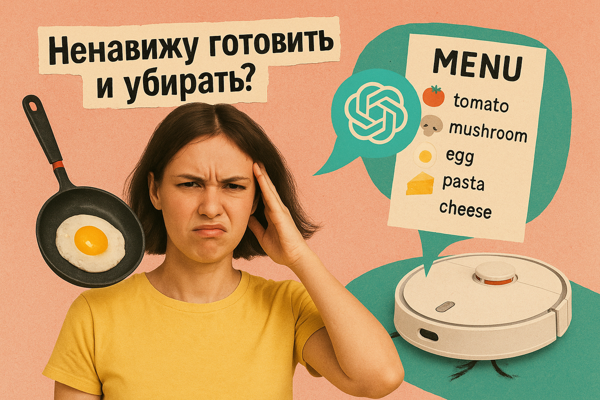 Как ChatGPT составляет меню из 5 ингредиентов, а роботы-пылесосы спасают психику