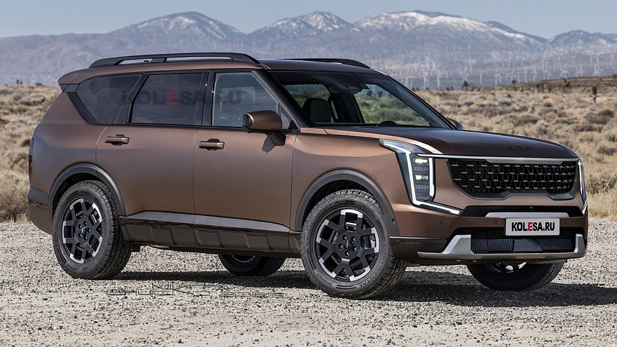    Рендер нового Kia Telluride