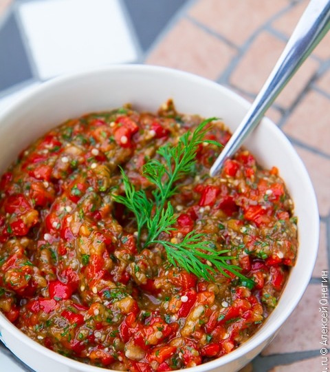 Икра из баклажанов и сладкого перца