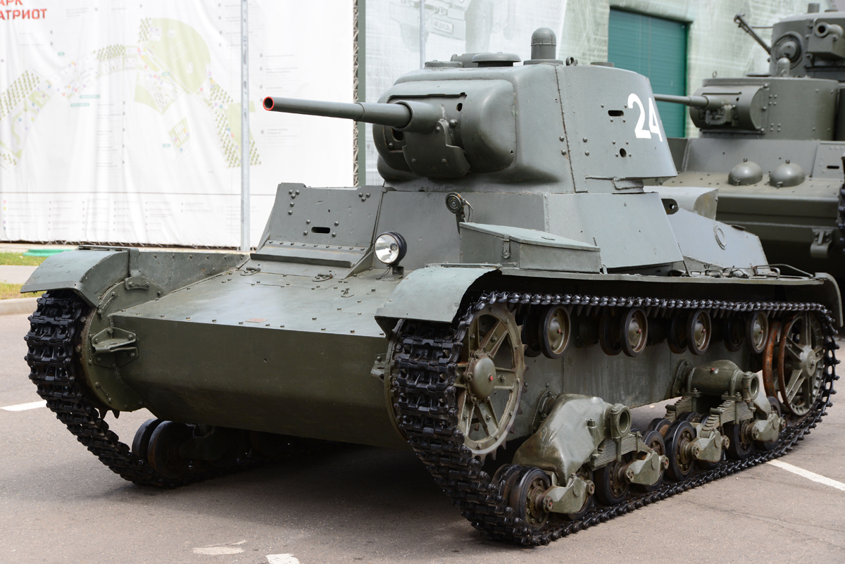 Лёгкий танк Т-26 образца 1939 года, послуживший базой для создания СТЗ-24. Фотография в свободном доступе.