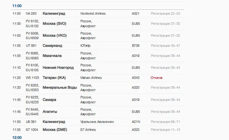    Фото: скриншот с сайта Пулково.