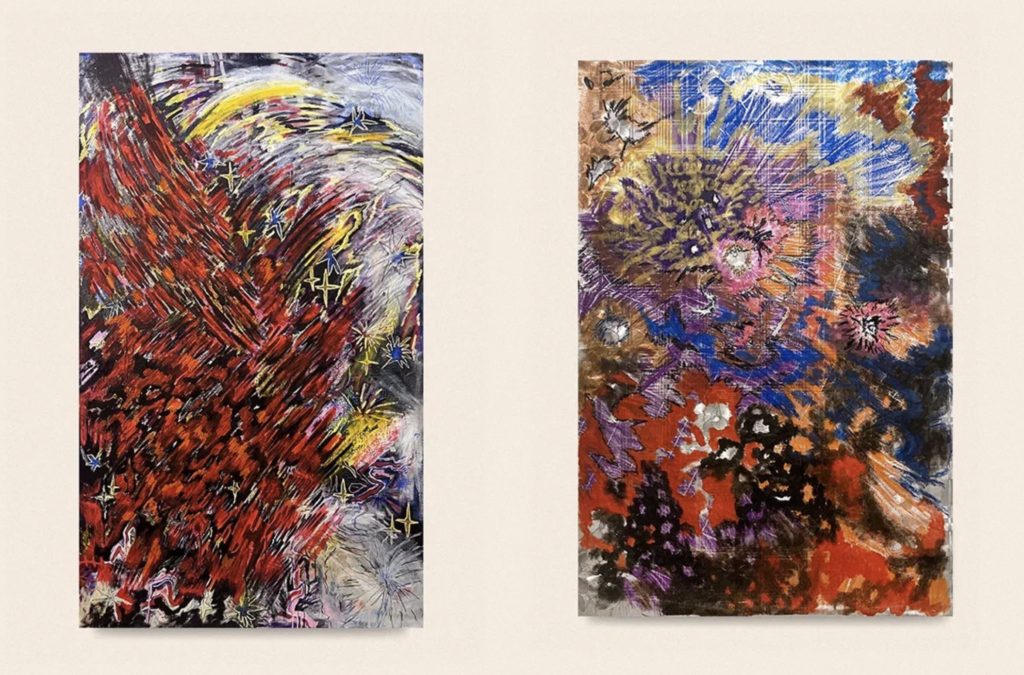 Анастасия Дунаева, «Перегруз (муравьиный)», 2024 и «Без названия», 2024 (фото GALLERIQUE) smirnov  📷
