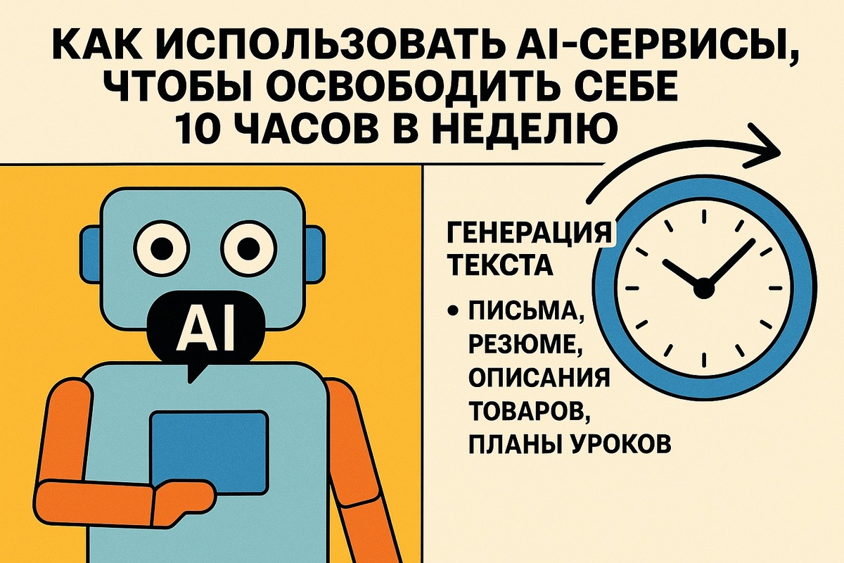10 часов в неделю бесплатно: лучшие AI-сервисы и лайфхаки 2025 года