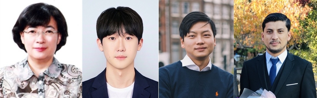 Профессор Ким Мён Ок, доктор Пак Чжун Сон, доктор Чхве Гён Хван и доктор Риаз (слева направо) из Национального университета Кёнсан [Предоставлено Национальным университетом Кёнсан]