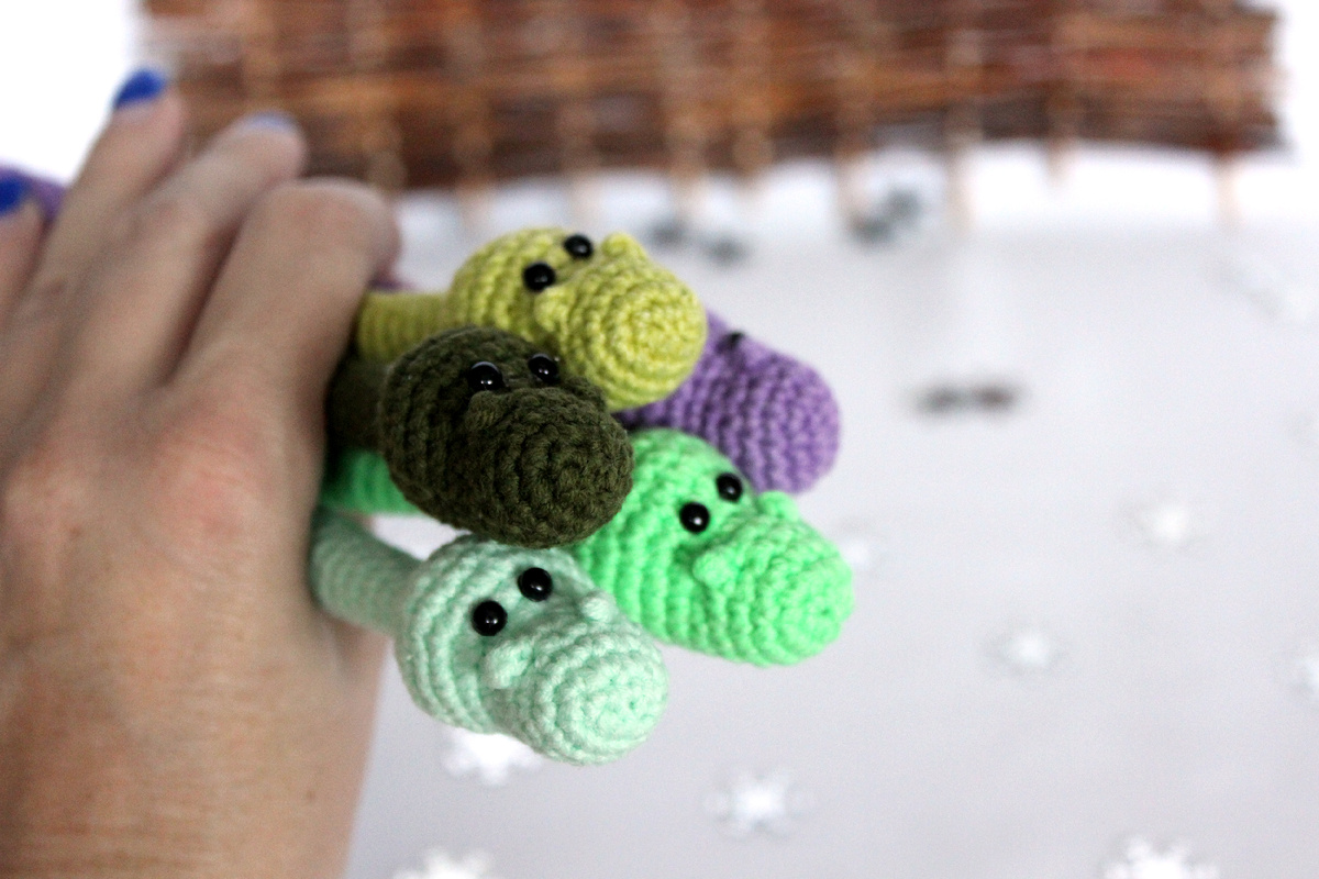 вязаная змейка 