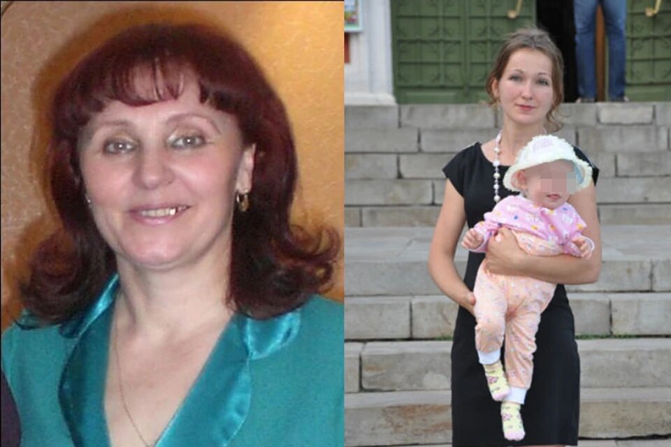 Фото: Валентина, ее невестка Наталья с малышкой Настей